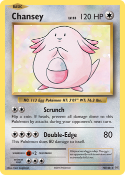 Chansey 70/108 Holo Rare Evolutions Pokemon NM Sugimori - Image 1