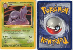 Muk 28/62 Rare Fossil Pokemon HP Arita - Image 3