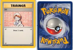 Bill 91/102 Common Base Set Unlimited Pokemon MP Sugimori - Image 3