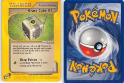 Grass Cube 124 Uncommon Aquapolis Pokemon LP Tagawa - Image 3