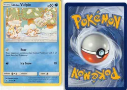 Alolan Vulpix 30/156 Common Ultra Prism Pokemon NM Komiya - Image 3