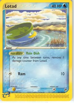 Lotad 66/100 Common Sandstorm Pokemon NM Komiya - Image 1