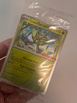 Teal Mask Ogerpon (Cosmos Holo) (Gamestop Exclusive) 024/167 Pokemon NM Sakuma - Image 4