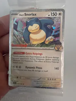 Hop's Snorlax - (GameStop) (Cosmos Holo) Promo Holo 117/159 NM Pokemon TCG - Image 4