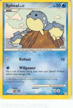 Spheal 102/123 Common Mysterious Treasures Pokemon MP Kizuki - Image 1