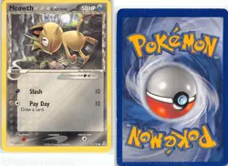 Meowth 71/110 Common Holon Phantoms Pokemon MP Himeno - Image 3
