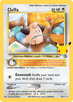 Cleffa 20/111 Holo Celebrations: Classic Collection Pokemon NM - Image 1