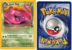 Dark Muk 41/82 Uncommon Team Rocket Pokemon HP/DMG - Image 3