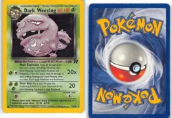 Dark Weezing 14/82 Holo Rare Team Rocket Pokemon Unlimited Holo MP Yoshida - Image 3