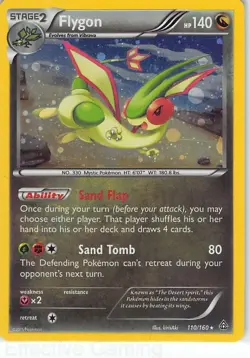 Flygon 110/160 - XY Primal Clash Cosmos Holo Exclusive Rare Pokemon TCG LP - Image 1
