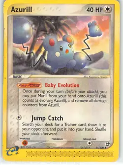 Azurill 31/100 Uncommon Sandstorm Pokemon MP Himeno - Image 1