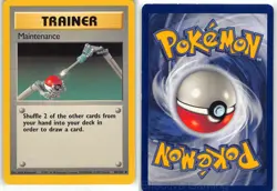 Maintenance 83/102 Uncommon Base Set Unlimited Pokemon LP Kinebuchi - Image 3