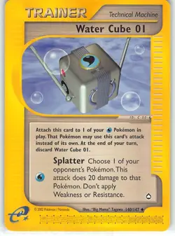 Water Cube 140 Uncommon Aquapolis Pokemon LP Tagawa - Image 1