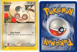 Slakoth 80/100 Common Sandstorm Pokemon LP Sugimori - Image 3