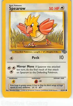 Spearow 62/64 Common Jungle Pokemon Unlimited NM Arita - Image 1