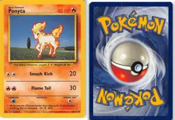 Ponyta 60/102 Common Base Set Unlimited Pokemon NM Sugimori - Image 3