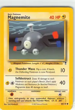 Magnemite 80/110 Common Legendary Collection Pokemon LP Kinebuchi - Image 1
