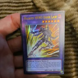Yugioh! Masked HERO Dark Law - MZMU-EN070 - Ultra Rare - 1st Edition Near Mint, - Image 1