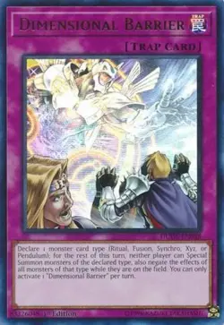 Dimensional Barrier - DUDE-EN048 - Ultra Rare - 1st Edition - Lightly Played - D - Image 1