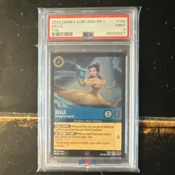 Ravensburger Disney Lorcana Belle Strange But Special 142/204 Cold Foil PSA 9 - Image 1