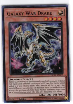 Galaxy War Drake Super Rare DUAD-EN097 Duelist's Advance NM YuGiOh - Image 1