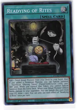 Readying of Rites Super Rare DUAD-EN086 Duelist's Advance NM YuGiOh - Image 1