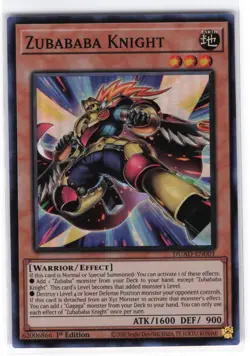 Zubababa Knight Super Rare DUAD-EN001 Duelist's Advance NM YuGiOh - Image 1