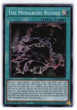 The Monarchs Revolt Super Rare DUAD-EN062 Duelist's Advance NM YuGiOh - Image 1
