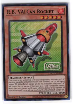 R.B. VALCan Rocket Super Rare DUAD-EN092 Duelist's Advance NM YuGiOh - Image 1