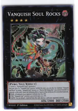 Vanquish Soul Rocks Super Rare DUAD-EN046 Duelist's Advance NM YuGiOh - Image 1