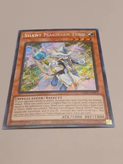 Yugioh Silent Magician Zero LEDE-EN003 Secret Rare 1st Ed NM - Image 1