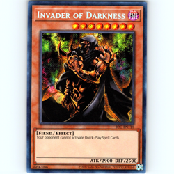 Yugioh Invader of Darkness IOC-EN111 Unlimited Secret Rare Holo - NM 💎 - Image 1