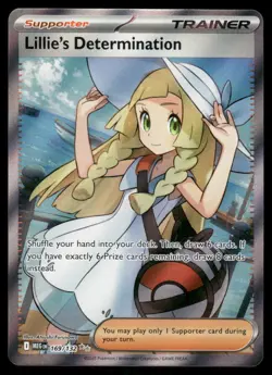 Pokemon Cards Lillie's Determination 169/132 Mega Evolution Ultra Rare NM - Image 1