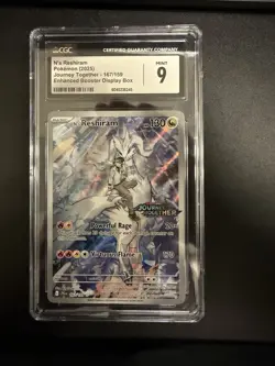 Pokemon TCG N's Reshiram Stamped Illustration Rare Promo Card 167/159 PSA 9 - Image 1