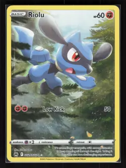 Riolu Holo Ultra Rare Pokemon Crown Zenith: Galarian Gallery GG26/GG70 NM - Image 1