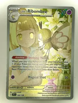 Lillie's Ribombee 164/159 Illustration Rare Journey Together Pokemon Near Mint - Image 1
