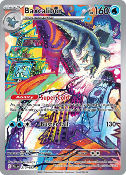 Baxcalibur 210 193 Illustration Rare Paldea Evolved Pokemon NM - Image 4