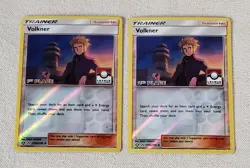 POKEMON VOLKNER 135a/156 LEAGUE CHALLENGE PROMO 1st 2nd PLACE ULTRA PRISM EX-NM - Image 1