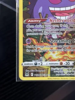 Pokemon Gengar TG06/TG30 Lost Origin Trainer Gallery Ultra Rare Holo 120 HP - Image 4
