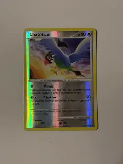 Pokemon TCG - Chatot Majestic Dawn 55/100 Reverse Holo - Lightly Played! - Image 2
