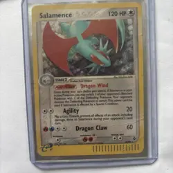 Pokemon TCG Salamence Holo Rare 10/97 EX Dragon 2003 E-Reader LP Read Desc - Image 1