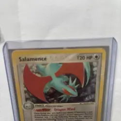 Pokemon TCG Salamence Holo Rare 10/97 EX Dragon 2003 E-Reader LP Read Desc - Image 2