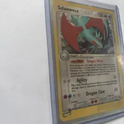 Pokemon TCG Salamence Holo Rare 10/97 EX Dragon 2003 E-Reader LP Read Desc - Image 3