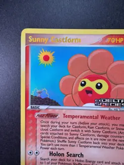 2005 Pokemon Sunny Castform Reverse Holo EX Delta Species 31/113 STAMPED - Image 2