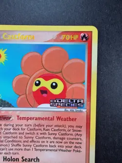 2005 Pokemon Sunny Castform Reverse Holo EX Delta Species 31/113 STAMPED - Image 3