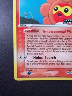 2005 Pokemon Sunny Castform Reverse Holo EX Delta Species 31/113 STAMPED - Image 4