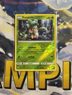 Pokemon TCG Fomantis Sun & Moon Base Set 14/149 Reverse Holo Common - Image 3