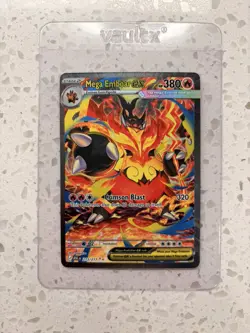 Pokemon ME: Ascended Heroes Mega Emboar ex 273/217 Special Illustration Rare SIR - Image 1