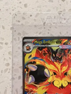 Pokemon ME: Ascended Heroes Mega Emboar ex 273/217 Special Illustration Rare SIR - Image 3