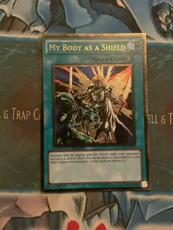 1x My Body as a Shield GLD3-EN041 Gold Rare Gold Series 3 YuGiOh LP - Image 1